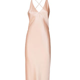 Abito sottoveste in seta di soia 797614 Y001W5697 SAINT LAURENT 