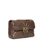 Borsa a tracolla grande Love Bag Puff trapunta farfalla 100038 A1EXL74Q PINKO 