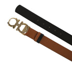 Cintura Gancini in pelle<BR/> 23A564 674471532 FERRAGAMO 