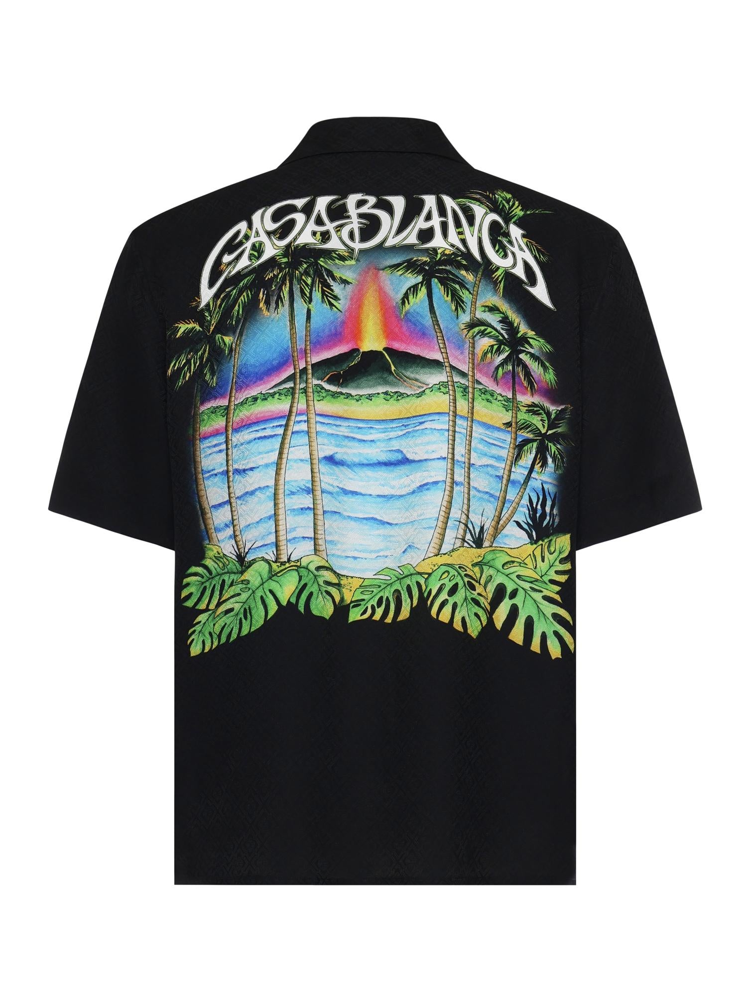 Camicia Volcano in seta MSP26SH003 09 CASABLANCA 