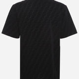 T-shirt in piqué FF Jacquard FY0936 A7D5F0ABB FENDI 