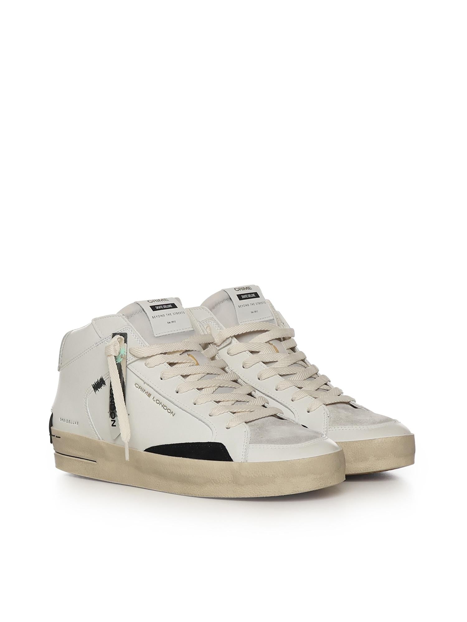 Sneaker Sk8 Deluxe Mid 14151PP7B WHITE CRIME LONDON 