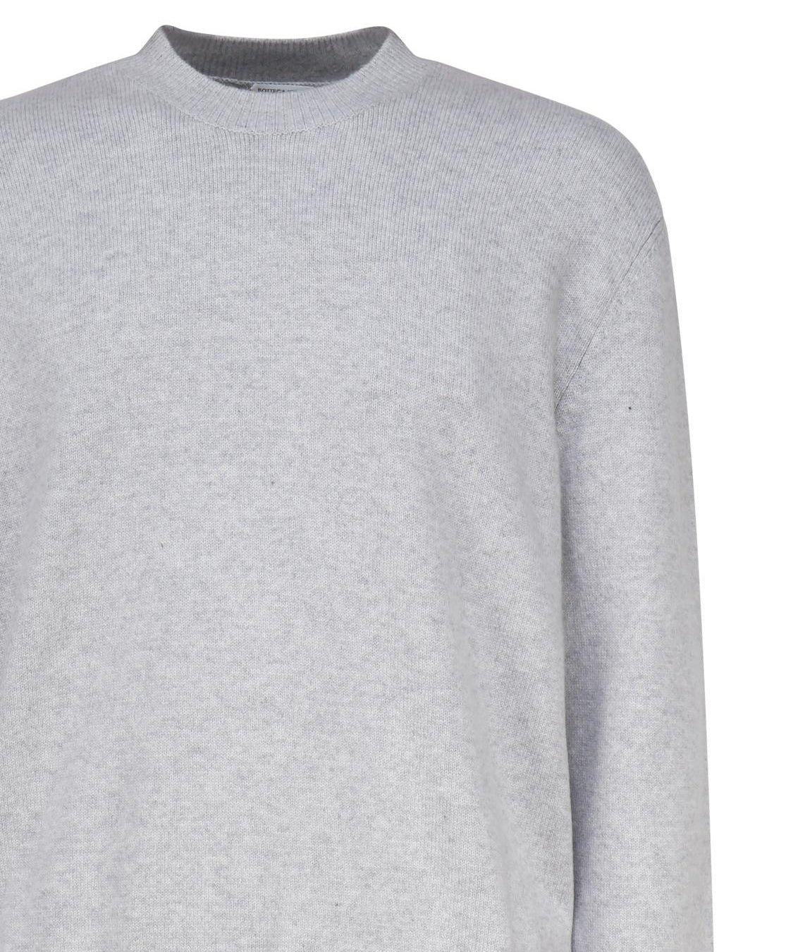 Maglia in cashmere con toppe in pelle intrecciata 772376 V2MM01180 BOTTEGA VENETA 