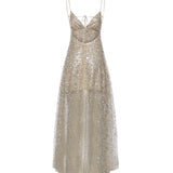 Abito Clara con cristalli CD3957 SILVER FOR LOVE & LEMONS 