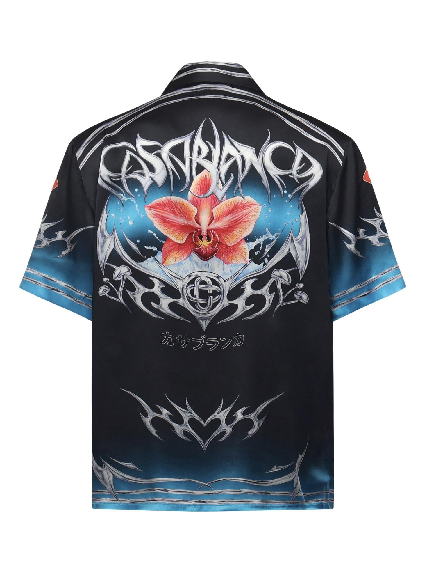 Camicia Blades in raso di seta MAW25SH003 03 CASABLANCA 