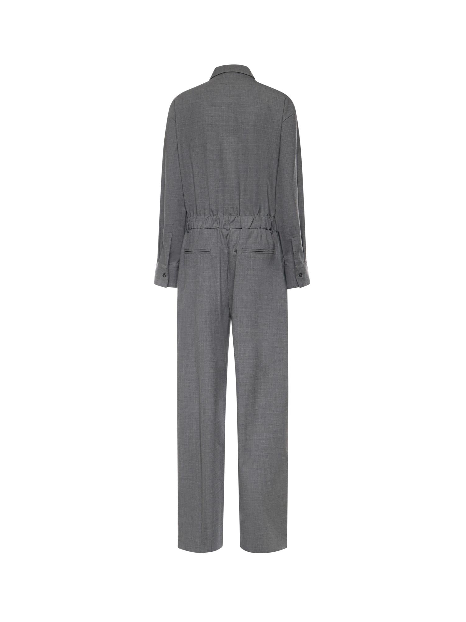 Jumpsuit in acrilico e viscosa DP9941 GREY OTTOD'AME 