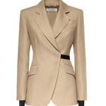 Blazer doppiopetto in natté di puro lino 2611041533600 003 MAX MARA 