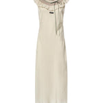 Abito in crêpe marocain con ricami MF6433 19UVF0N6K MIU MIU 
