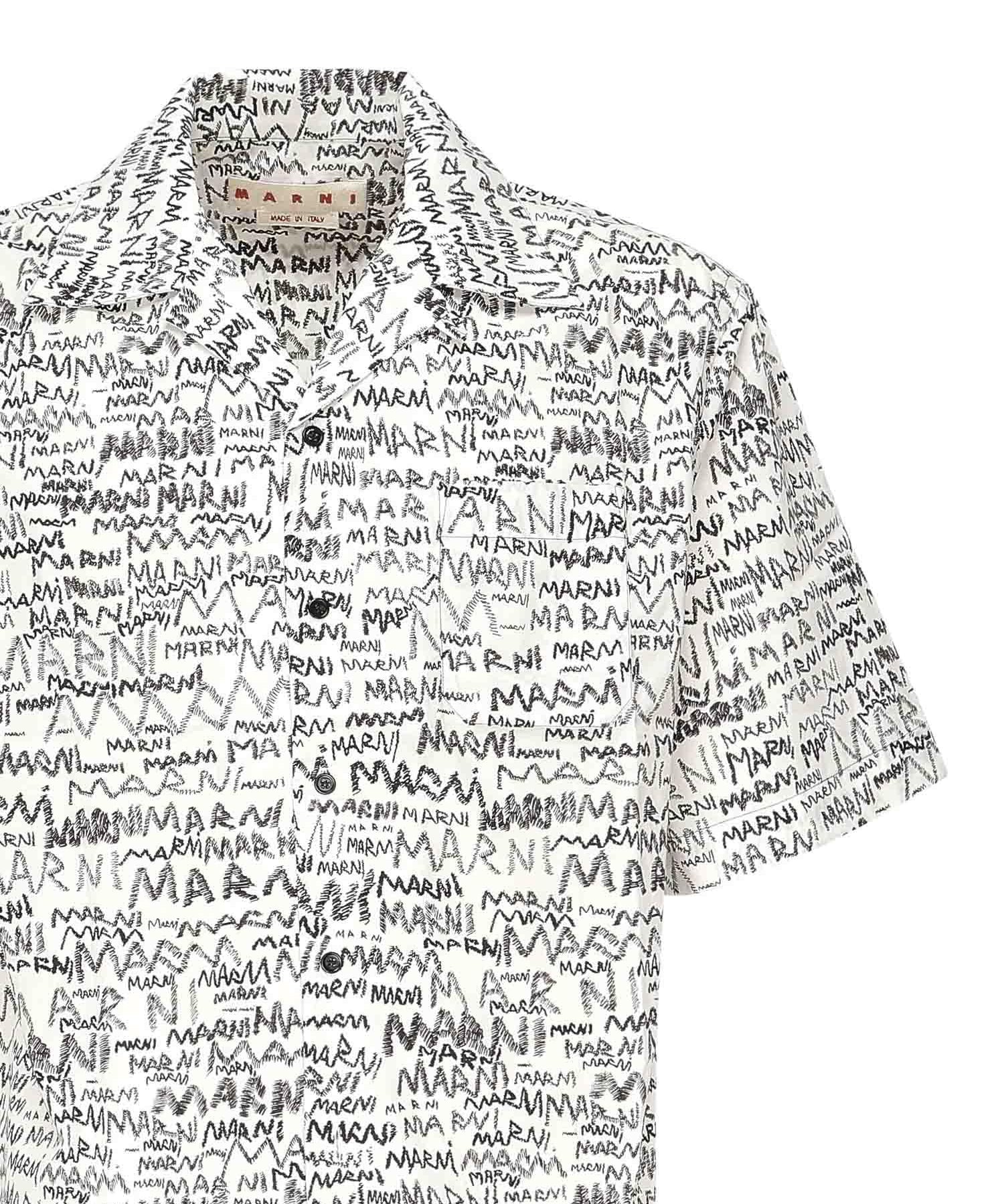 Camicia bowling scribble<BR/> CUMU0213A5 UTC464MPW01 MARNI 
