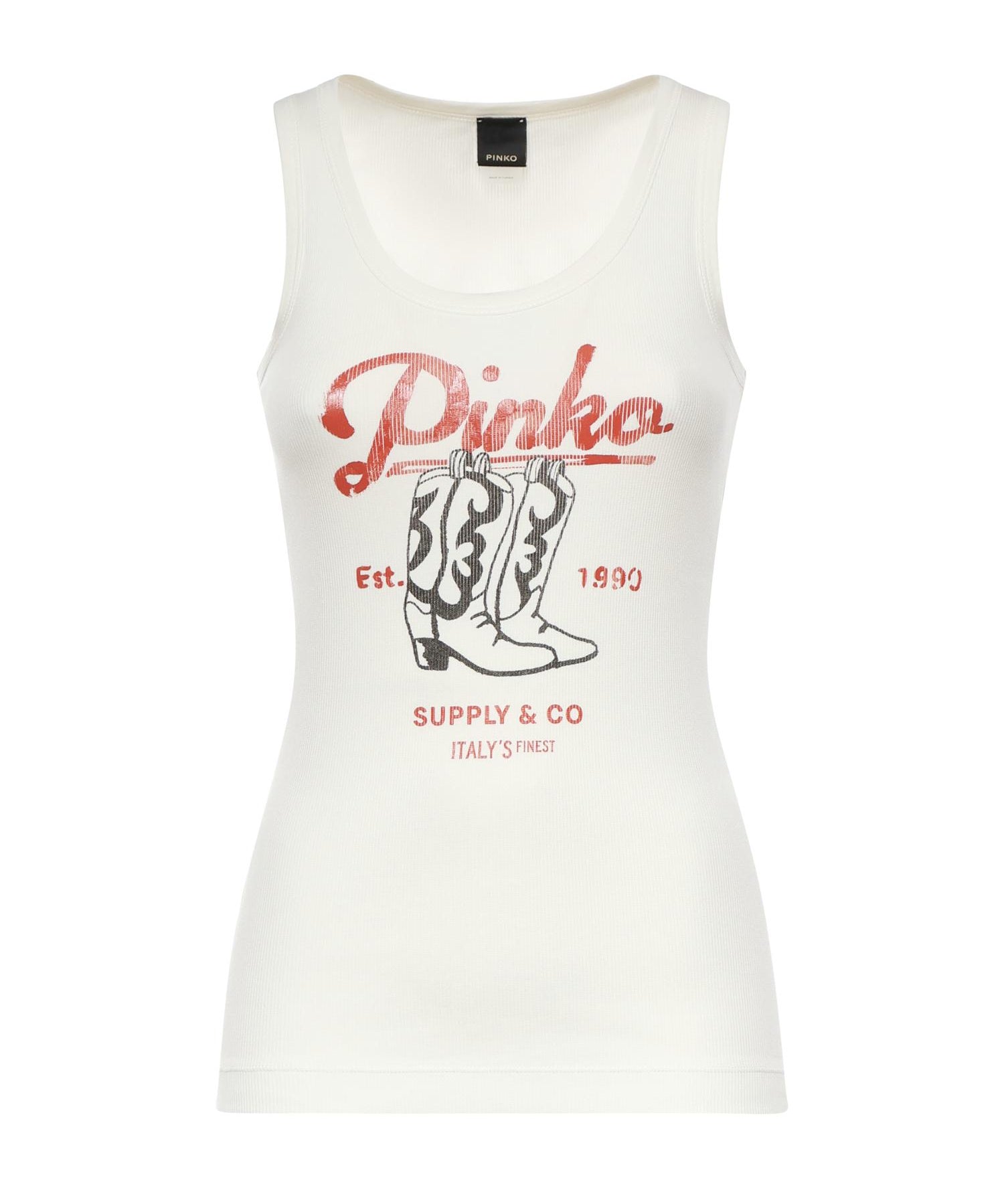 Tank top con stampa vintage 106901 A3BXZ05 PINKO 