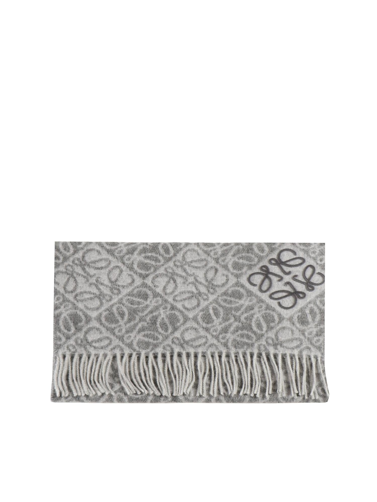 Sciarpa anagram in lana e cashmere F811SS1X01 1120 LOEWE 