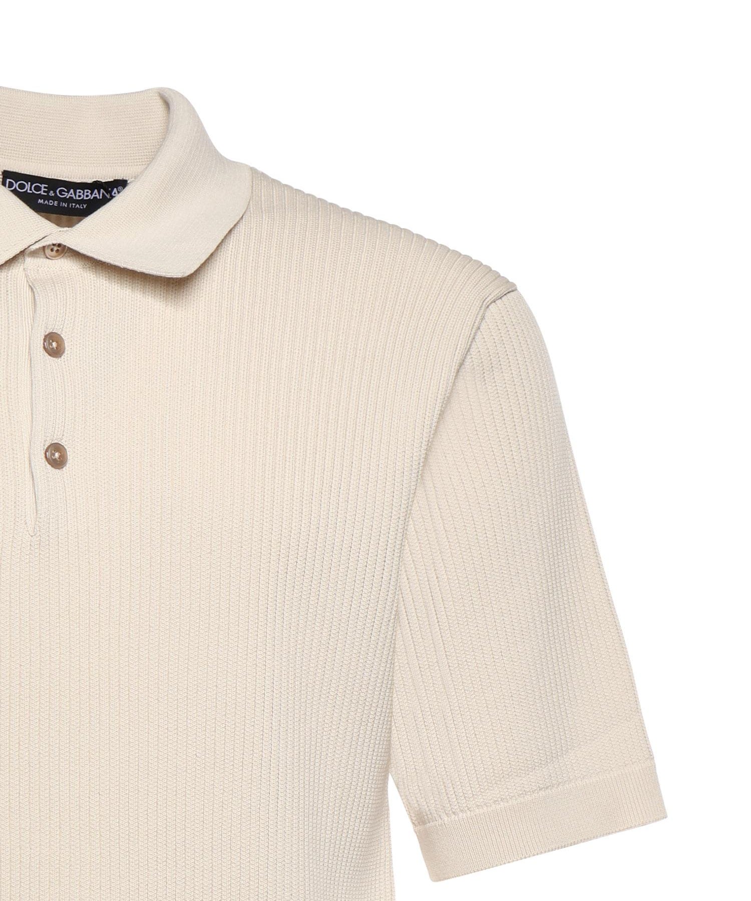 Polo in cotone con microcosta GXZBJZ JBCJCA4567 DOLCE & GABBANA 
