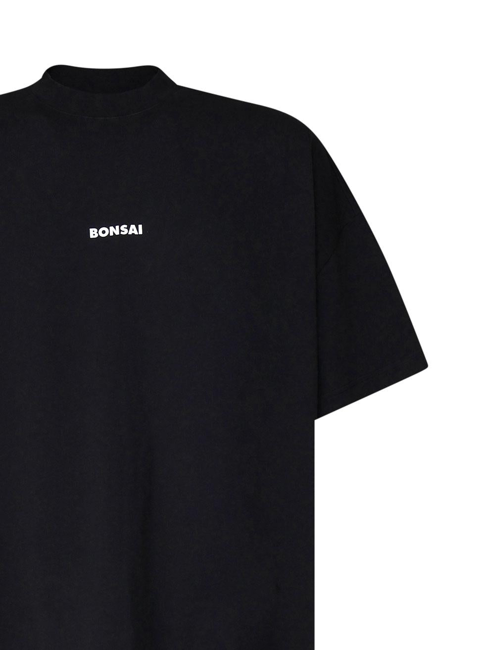 T-shirt con logo TS001001 BLK BONSAI 