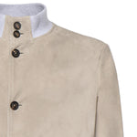 Bomber in pelle scamosciata M75GBTM43PEL0M029 07 ELEVENTY 