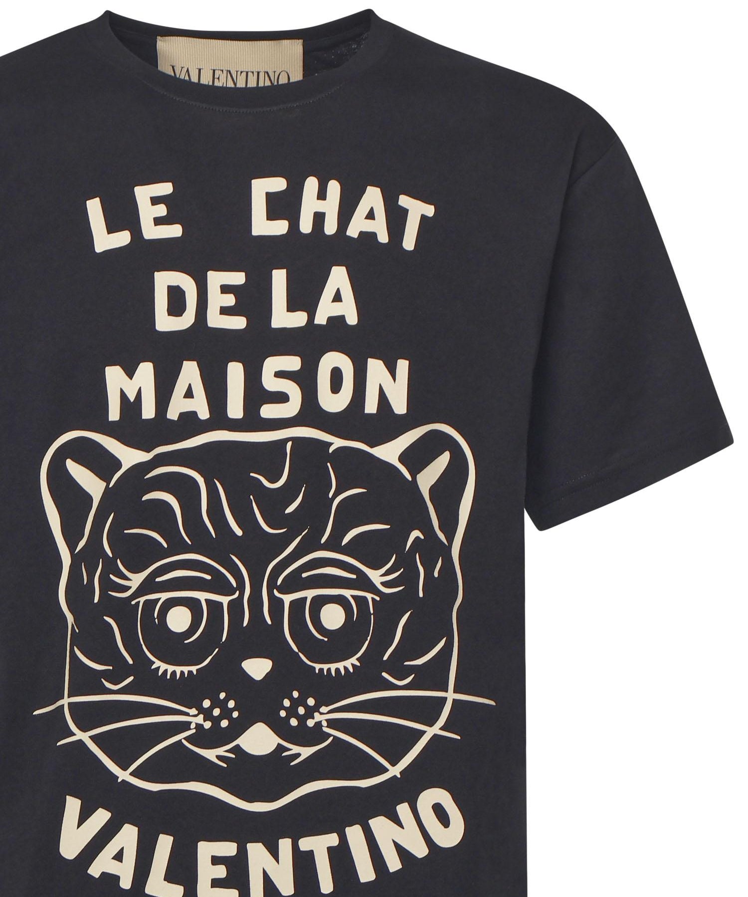 T-shirt con stampa Le Chat De La Maison 7V3MG16P B329RA VALENTINO GARAVANI 