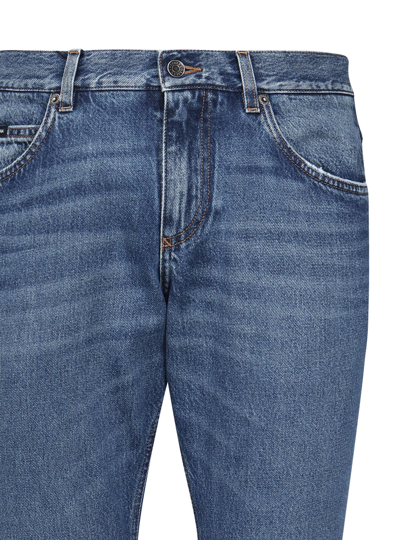 Jeans regular con ricamo GYJCCZ G8MU2S9001 DOLCE & GABBANA 
