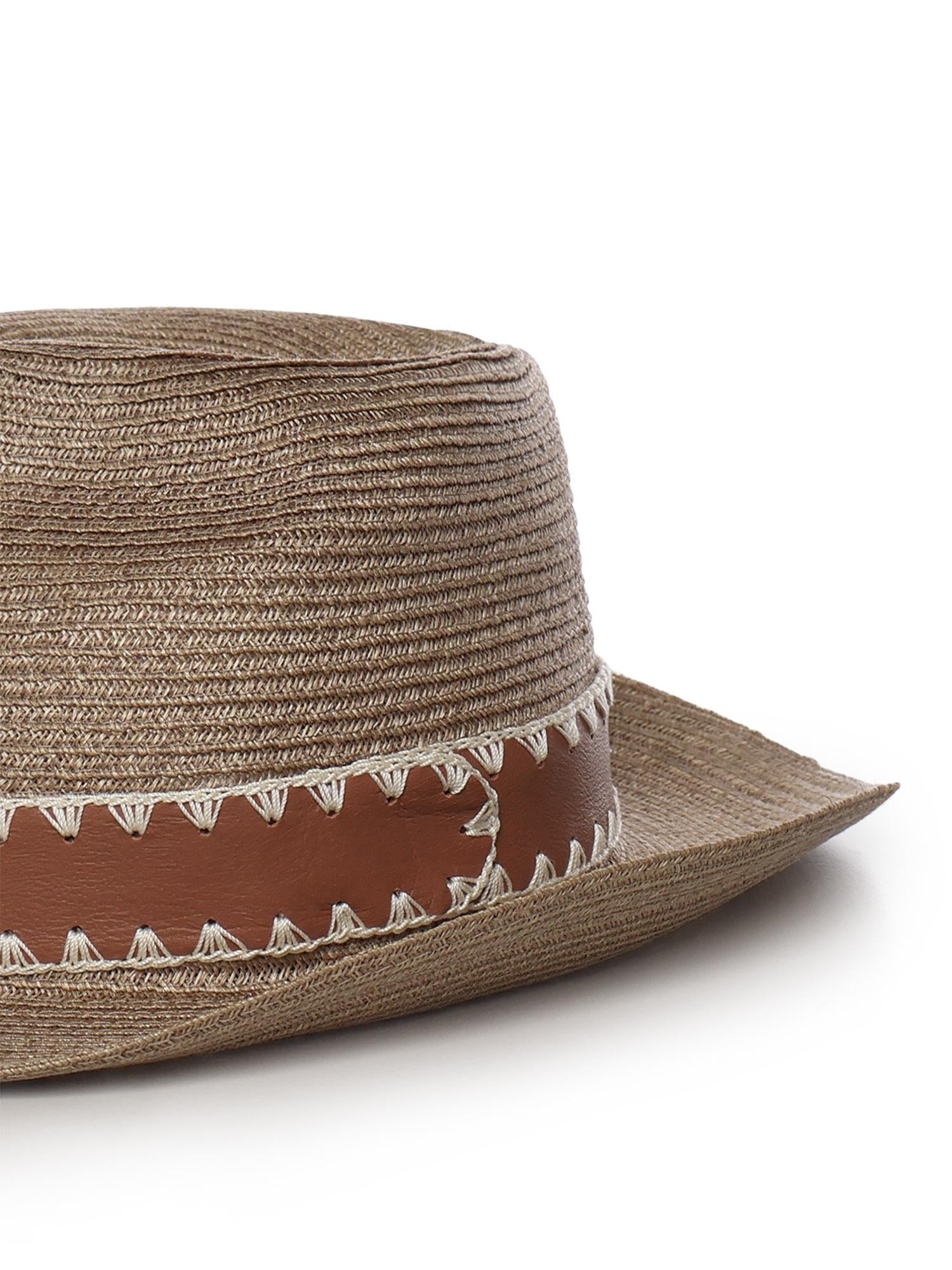 Cappello in abaca M77CPLM12TES0M118 03 ELEVENTY 