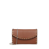 Portafoglio Rockstud in pelle con catena 7W2P0AR6 VSHHG5 VALENTINO GARAVANI 
