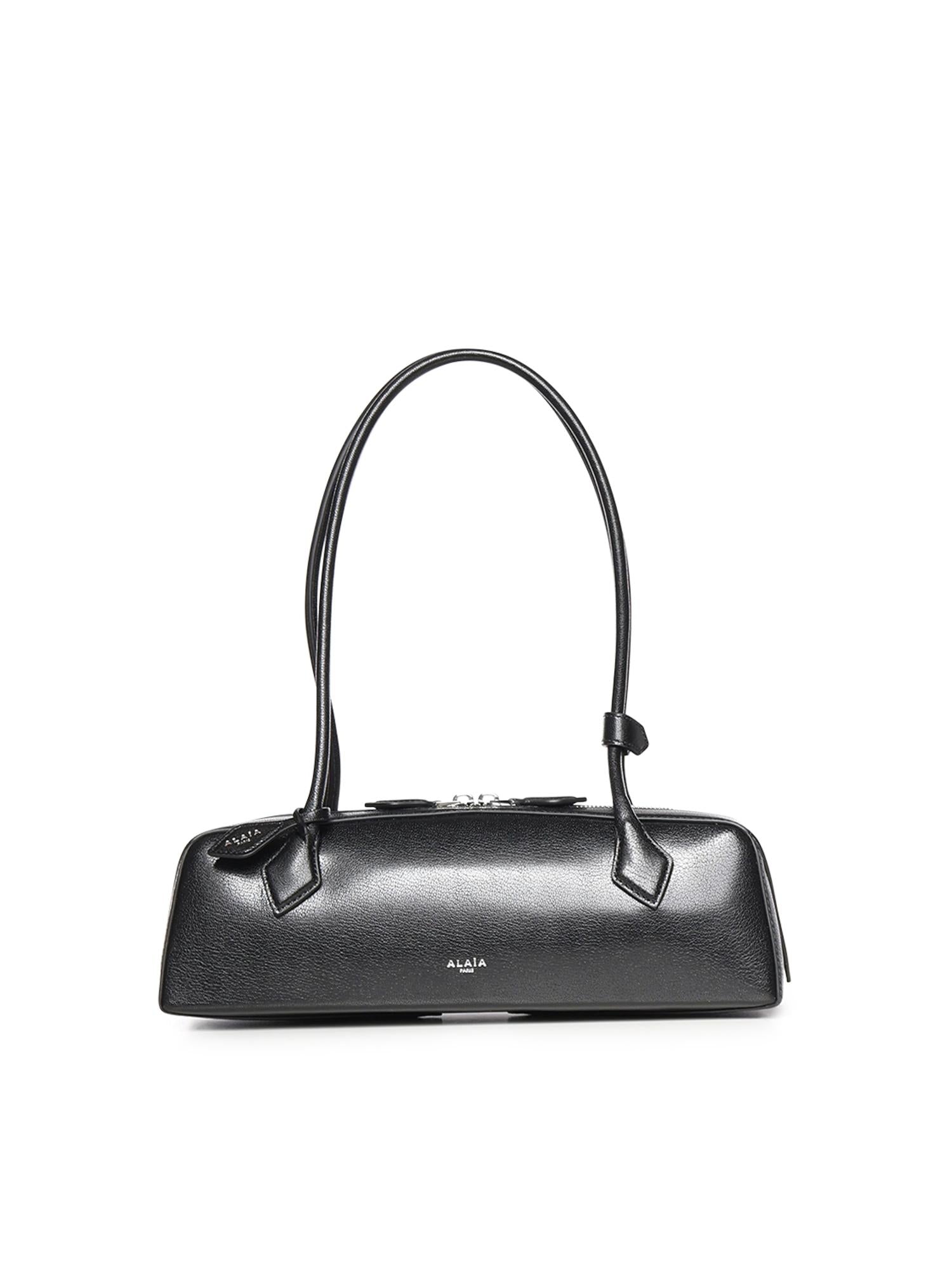 Borsa a spalla Le Teckel medium in pelle AA1S06033CA212 999 ALAIA 