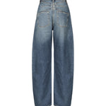 Jeans Round in denim délavé AA9P0176T536A 525 ALAIA 