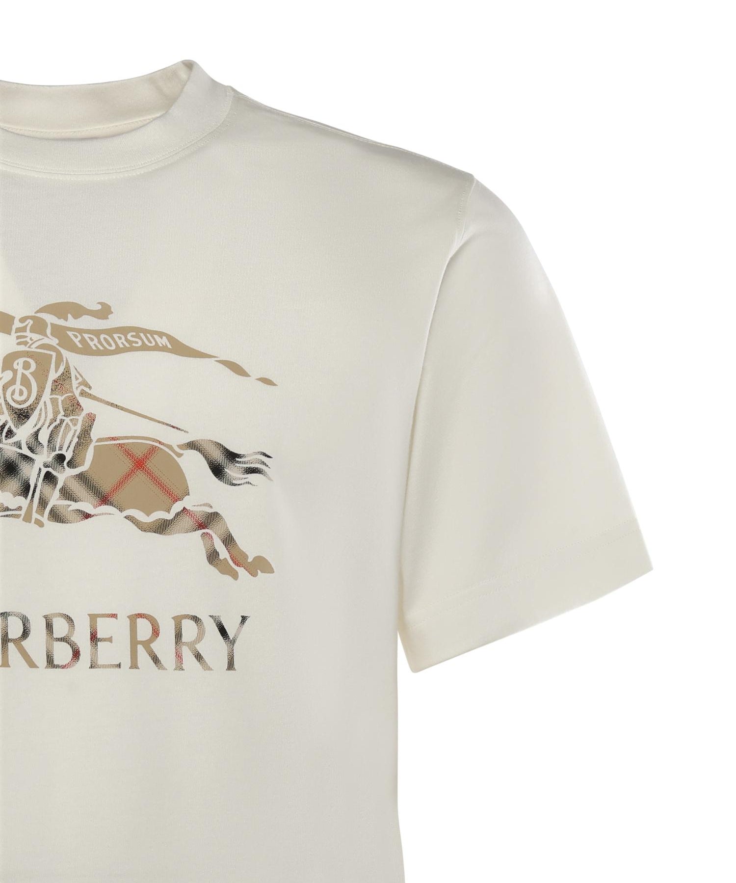 T-shirt in cotone con EKD sfumato 8119014 B7078 BURBERRY 