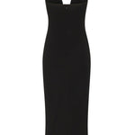 Abito midi da sera con scollo sagomato 105021 A2GSZ99 PINKO 