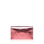 Bustina in pelle metallizzata con logo 105347 A2OTQ59Q PINKO 
