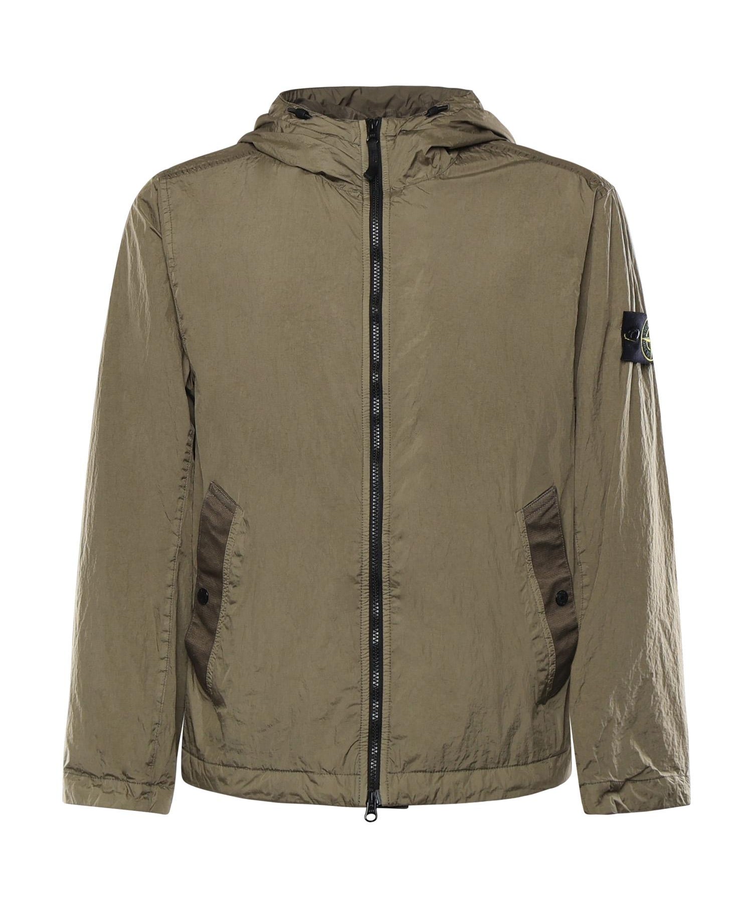 Giacca in reps di nylon con logo L1S154100001 S0A23V005G STONE ISLAND 