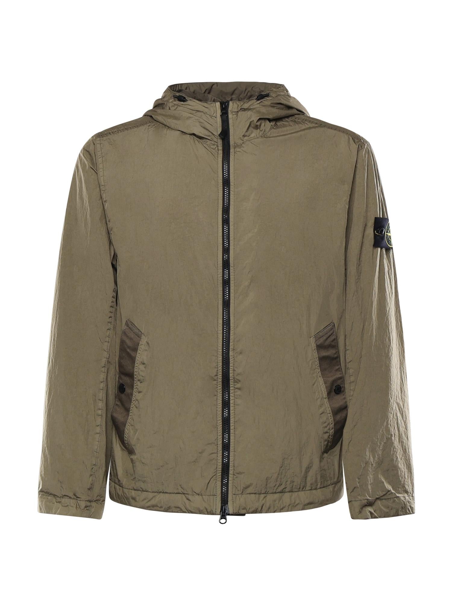 Giacca in reps di nylon con logo L1S154100001 S0A23V005G STONE ISLAND 