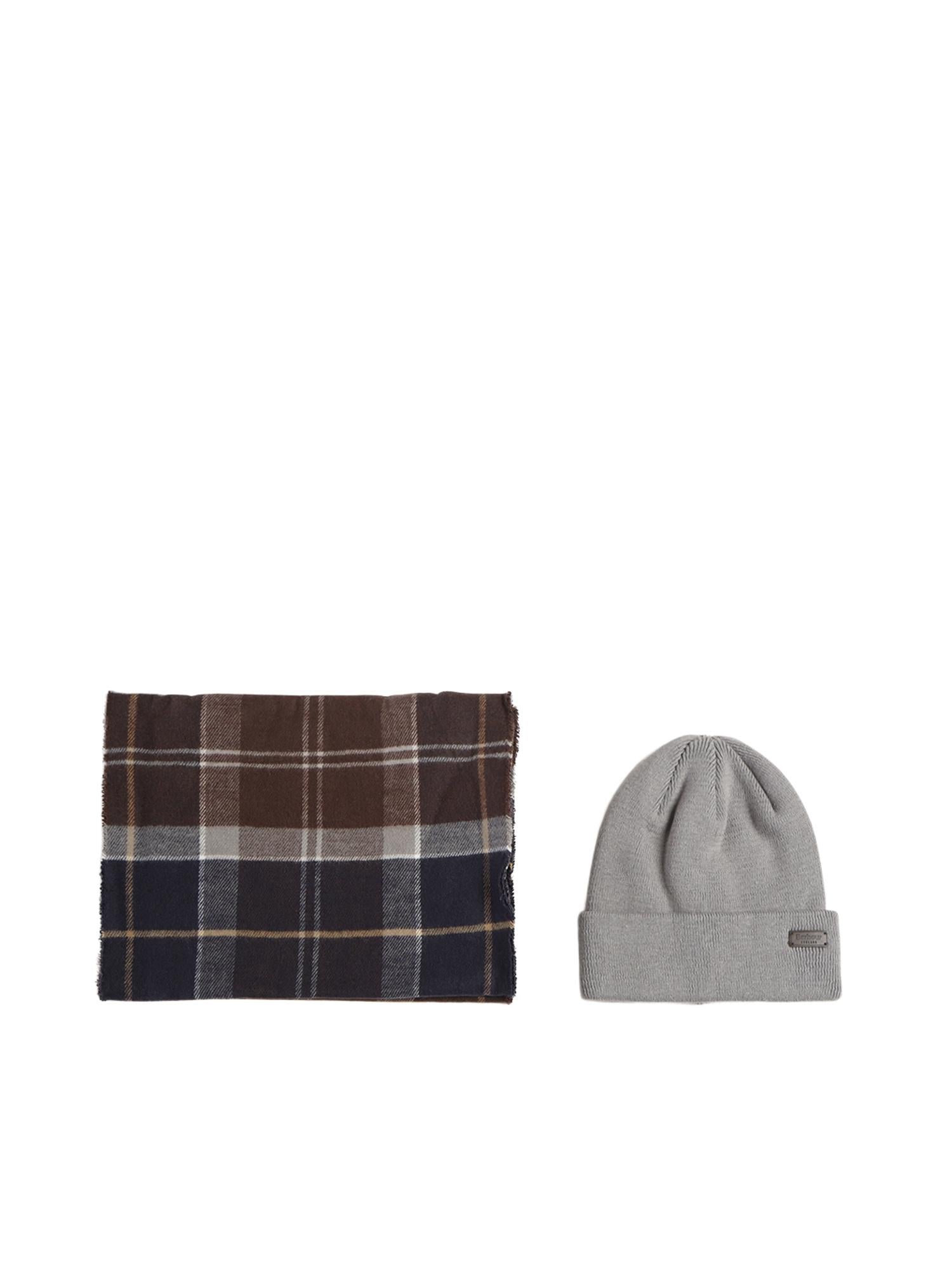 Set regalo con berretto Swinton e sciarpa Galingale MGS0079 TN38 BARBOUR 