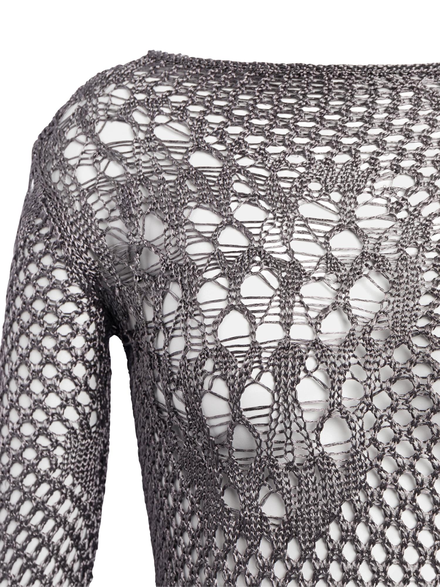 Miniabito in maglia stramata DA565 M01043D961 DONDUP 