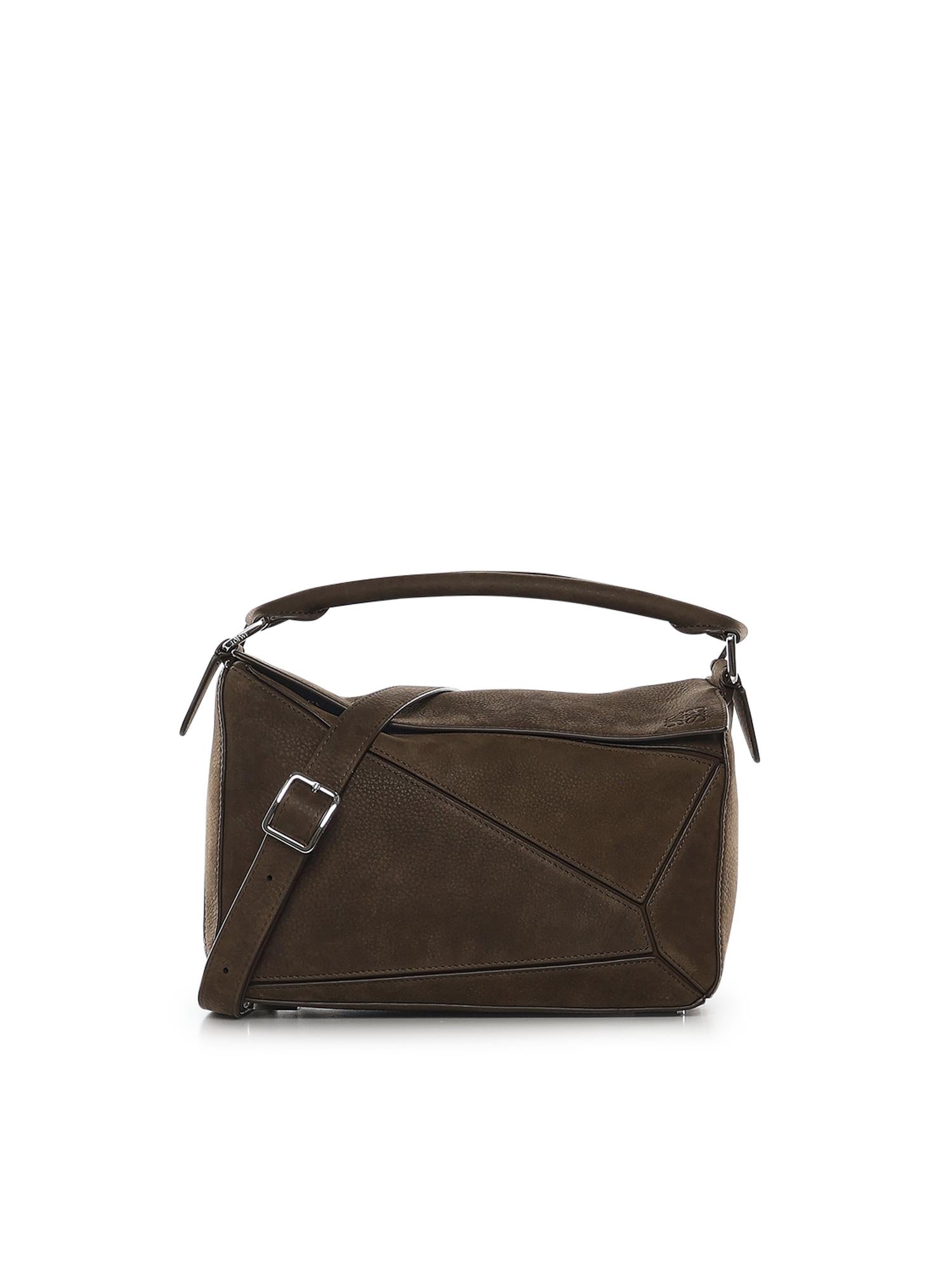 Borsa Featherlight Puzzle piccola in nabuk A510PLSX03 6423 LOEWE 