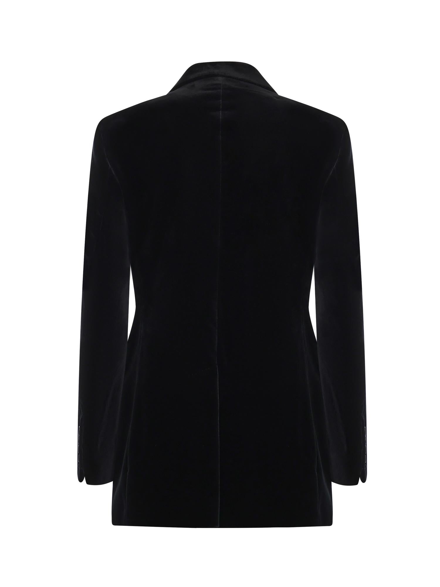 Blazer doppiopetto in velluto di cotone 2521046181600 007 MAX MARA 