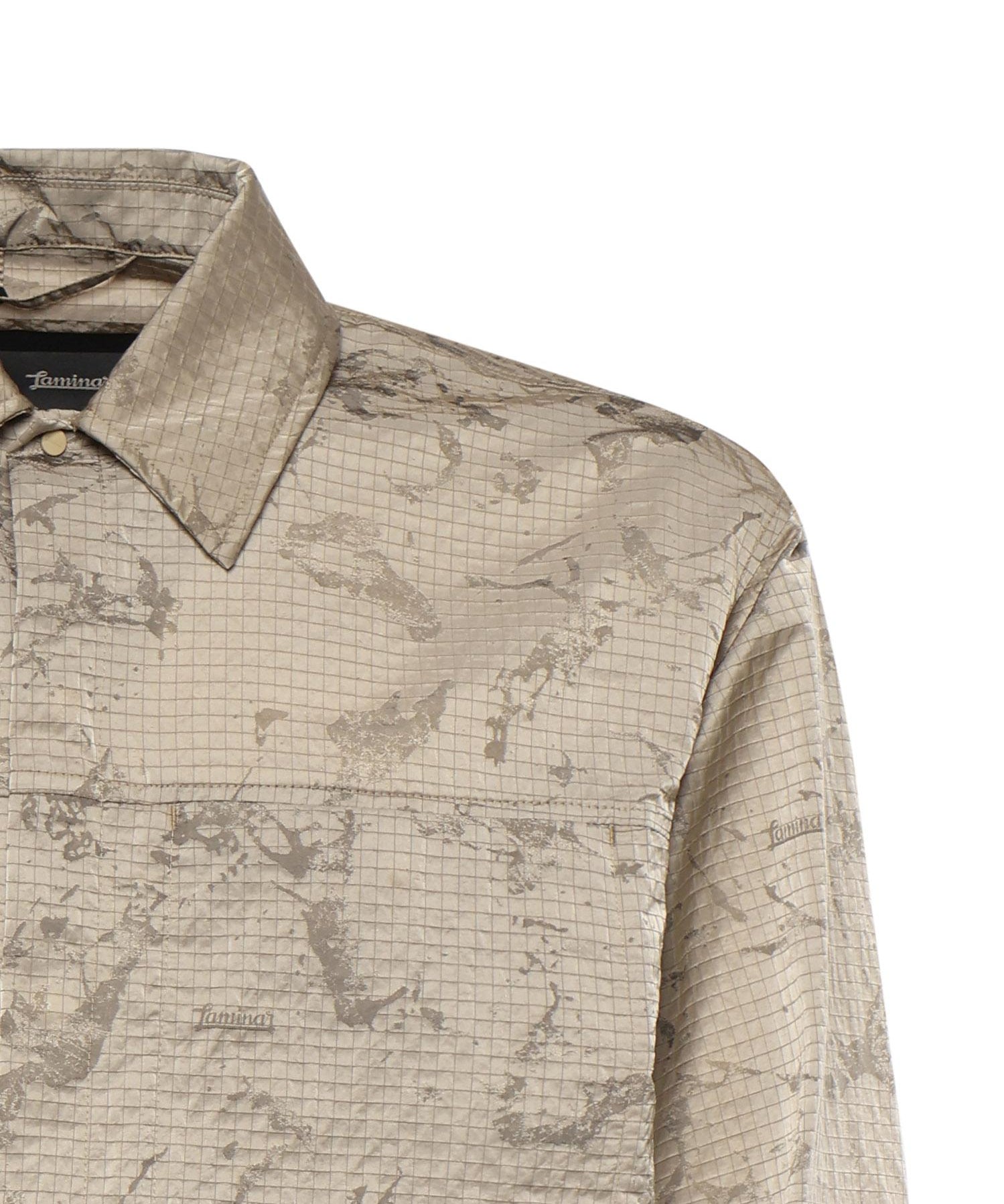 Shacket in nylon jacquard CM00013UL 12855J2154 LAMINAR 
