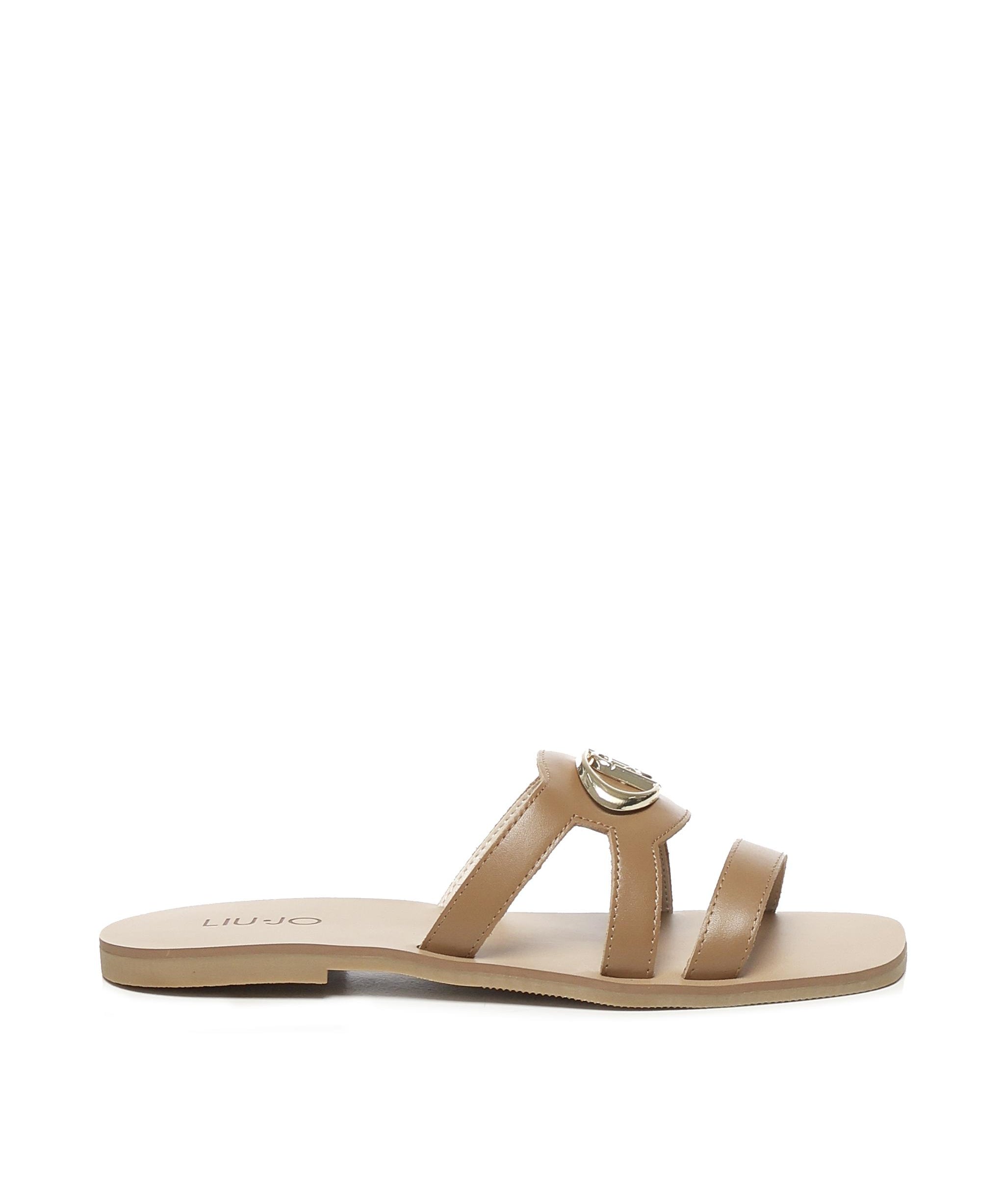 Ciabatte flat con logo SA5083P0102S1853  LIU JO 