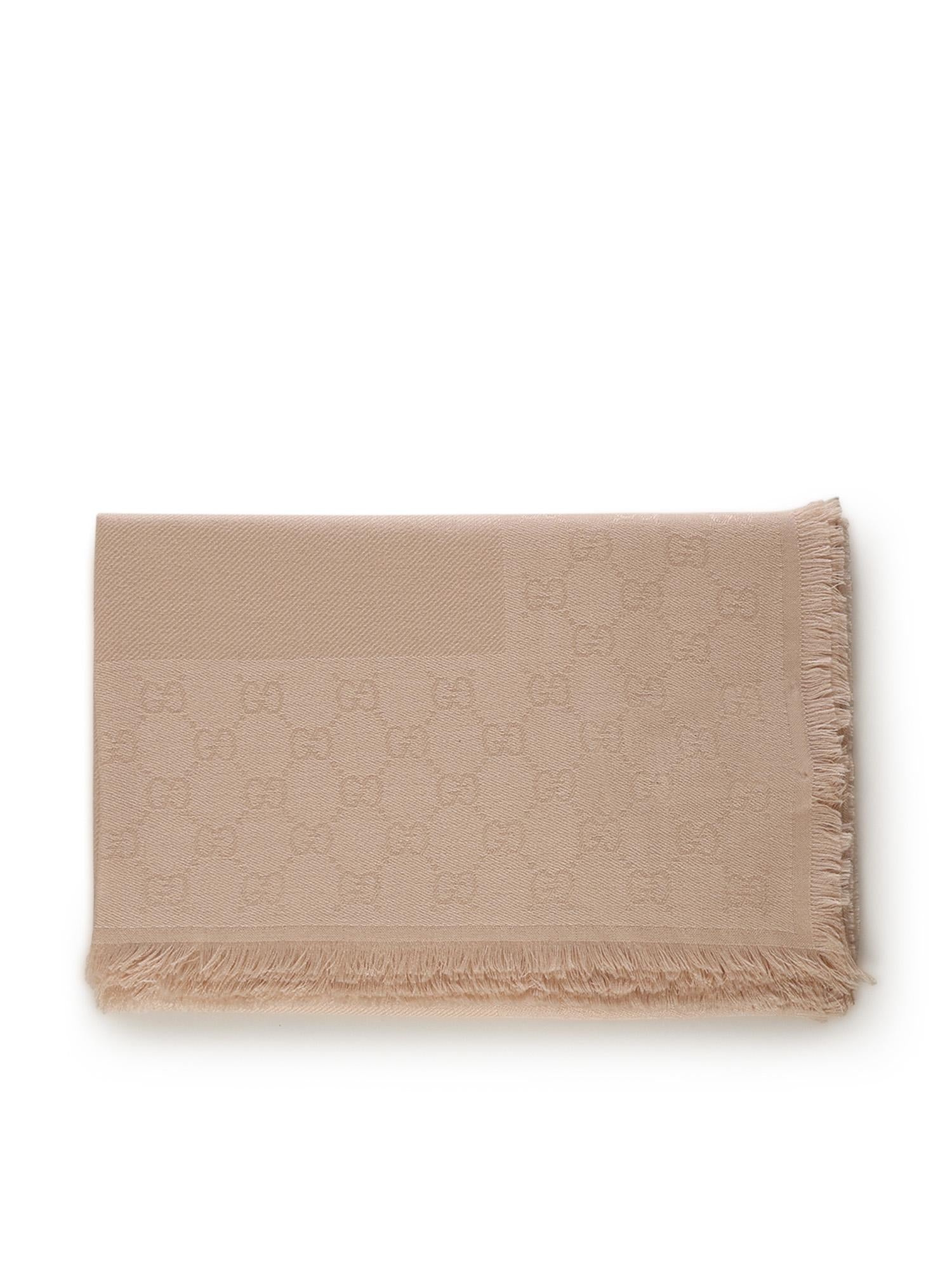 Scialle in lana e seta jacquard 809634 3GA385879 GUCCI 