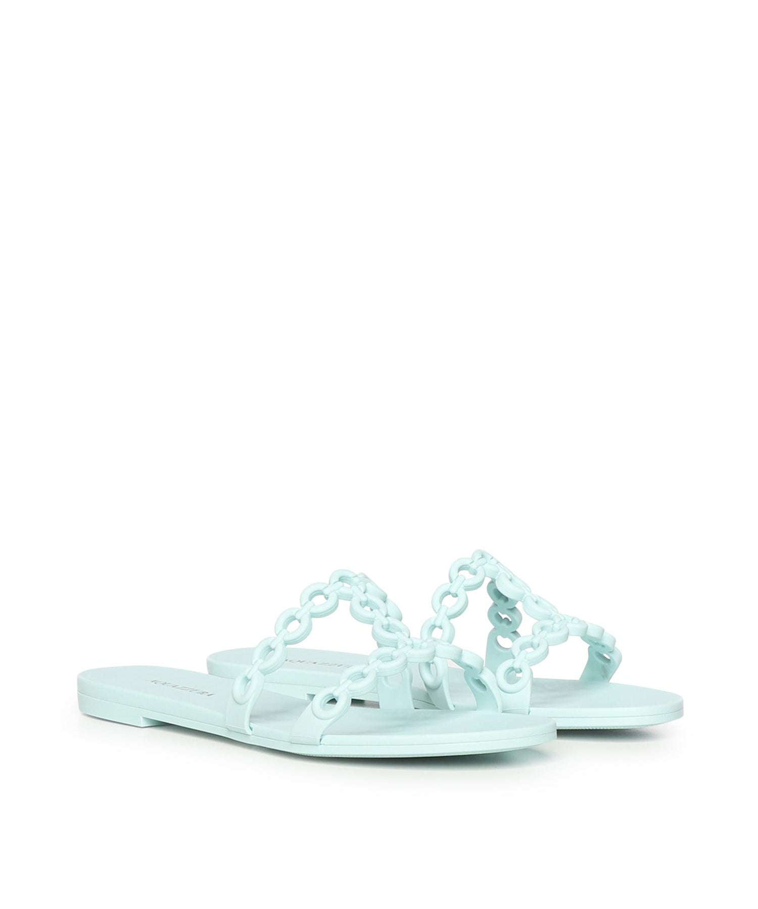 Sandali flat Infinity Chain Jelly ICJFLAS0 JLYSRZ AQUAZZURA 