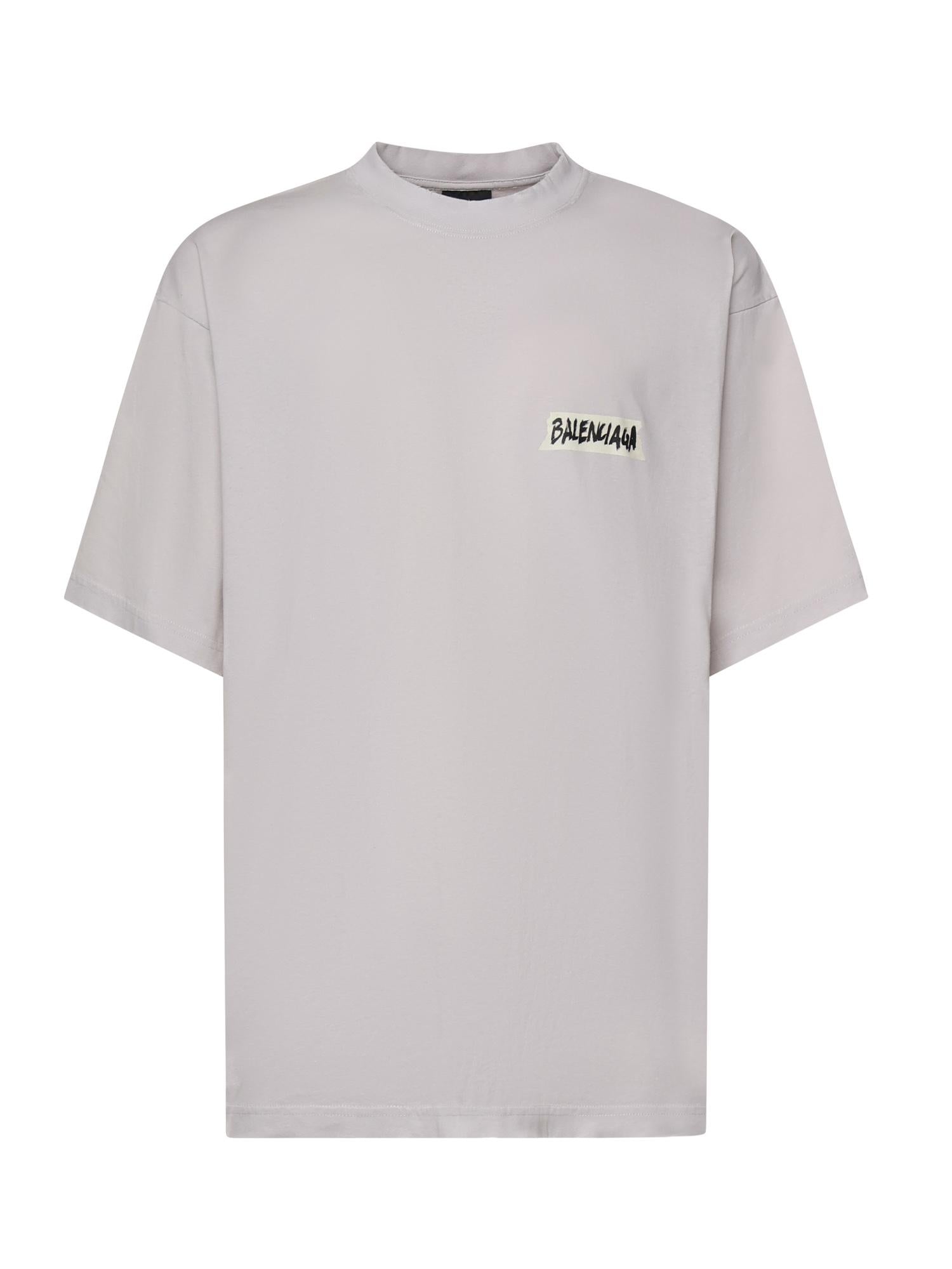 T-Shirt Masking Tape in jersey 764235 TTVL69012 BALENCIAGA 