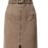 Gonna lunga in cover misto lana G616 WS0117DXXX728 DONDUP 
