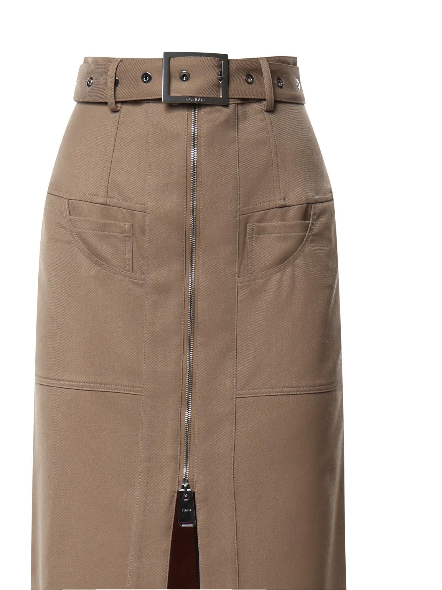 Gonna lunga in cover misto lana G616 WS0117DXXX728 DONDUP 