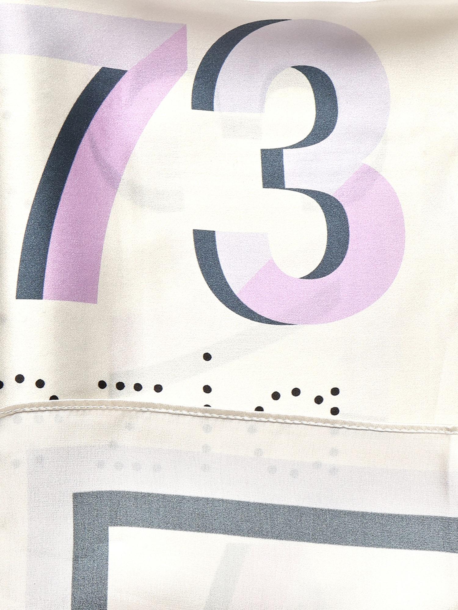 Foulard Alexandra con logo 73FD8Y801 ALEXANDRALILLA/MULTICOLOR V° 73 