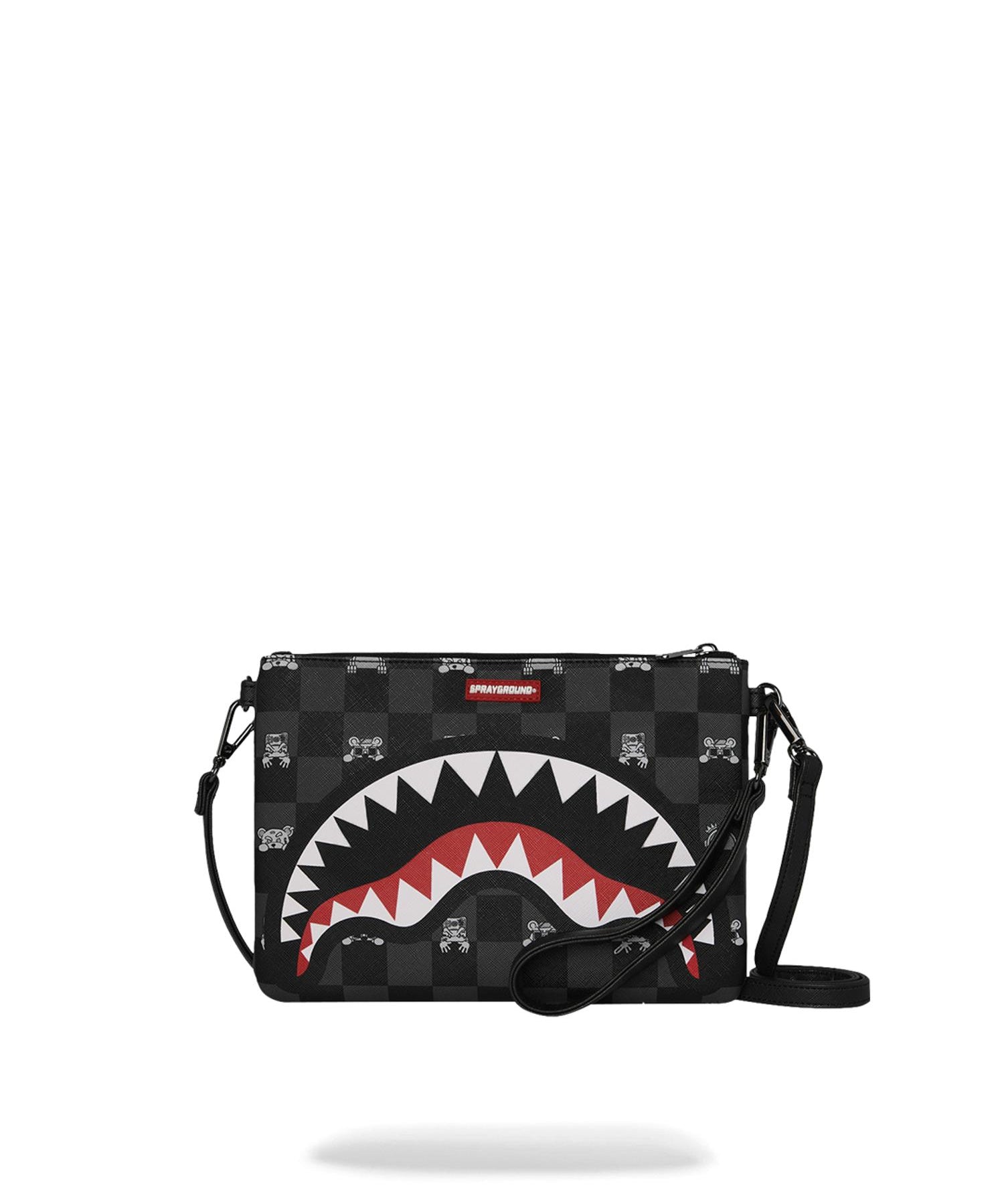 Pochette Gray Peeking Character Check 910B8915NSZ  SPRAYGROUND 
