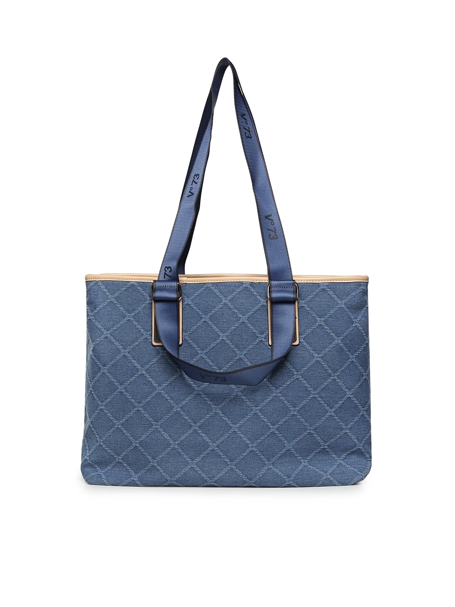 Borsa shopping Tita con logo 73BS9TZ01D TITADENIM/NATURALE V° 73 