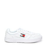 Sneakers in pelle con logo EM0EM01443 YBR TOMMY HILFIGER 
