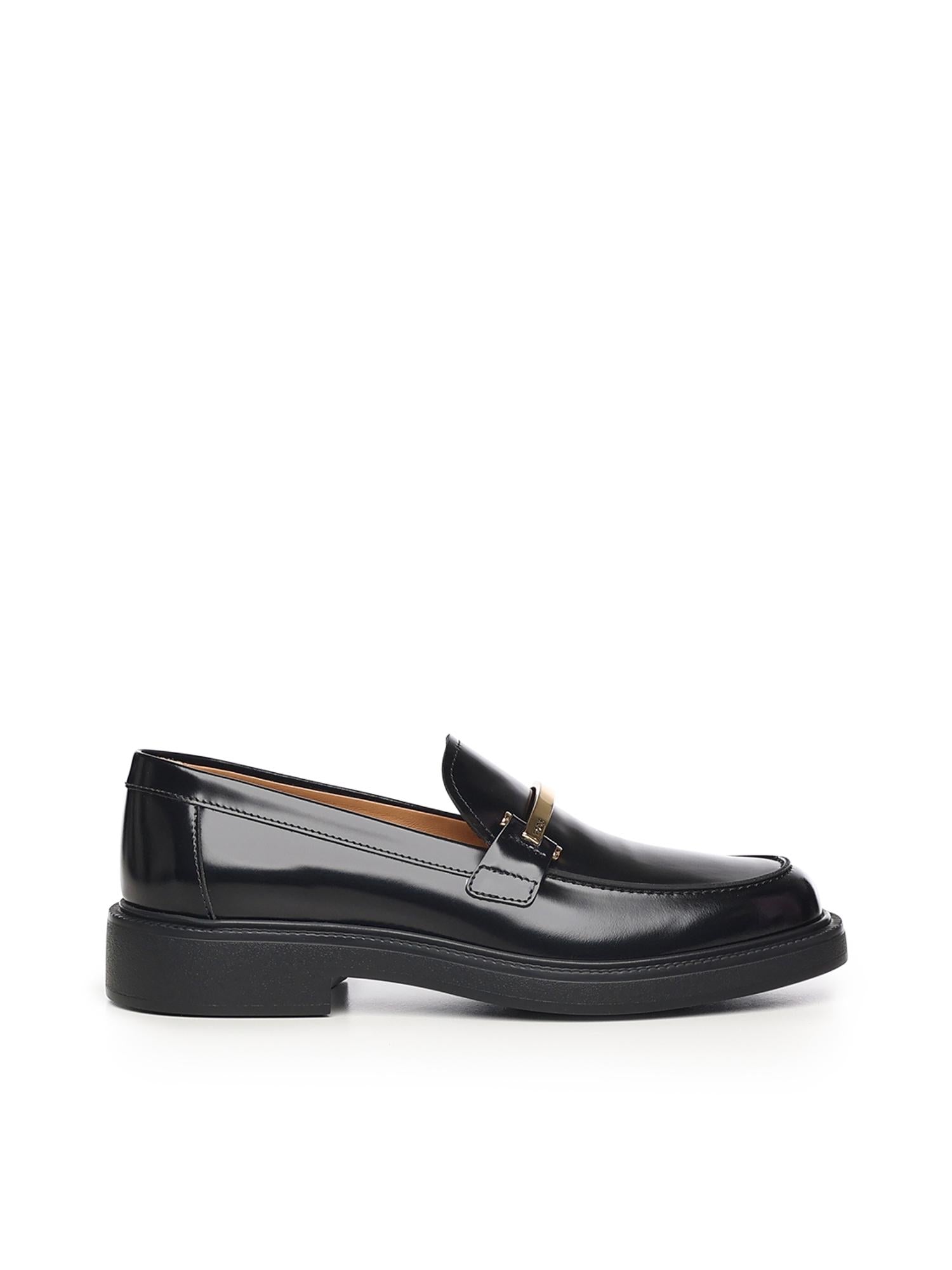 Mocassino con morsetto in pelle XXW20L0JO70SHA B999 TOD'S 