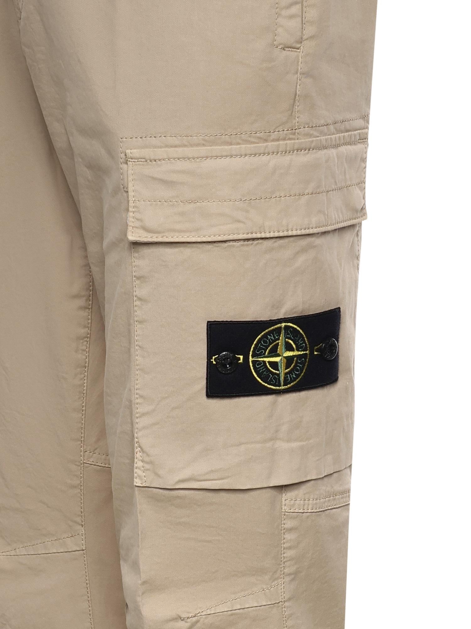 Pantalone cargo in twill di cotone stretch L1S153100032 S0A10V009A STONE ISLAND 