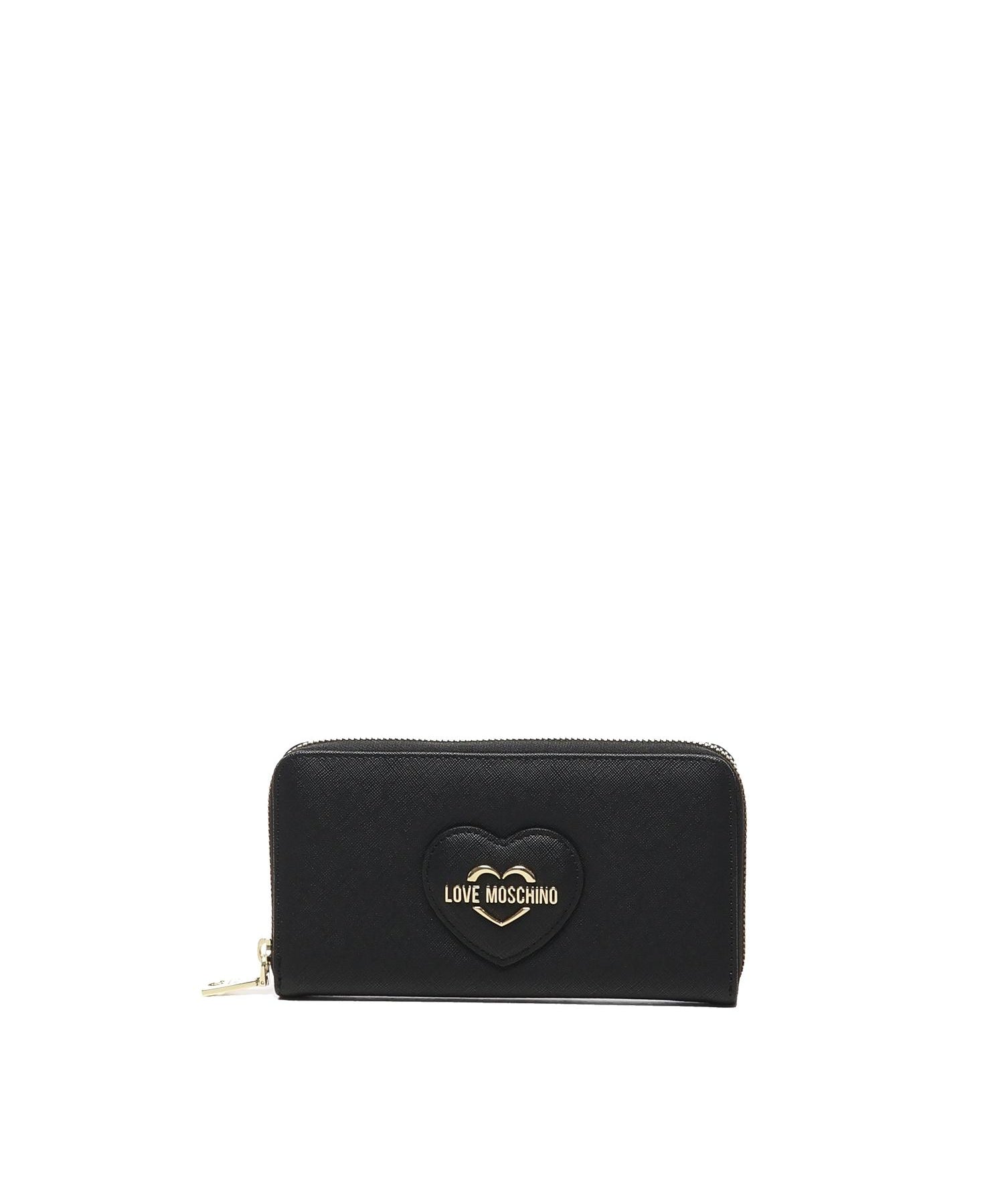 Portafoglio con logo lettering JC5730PP0LKL0 000 LOVE MOSCHINO 