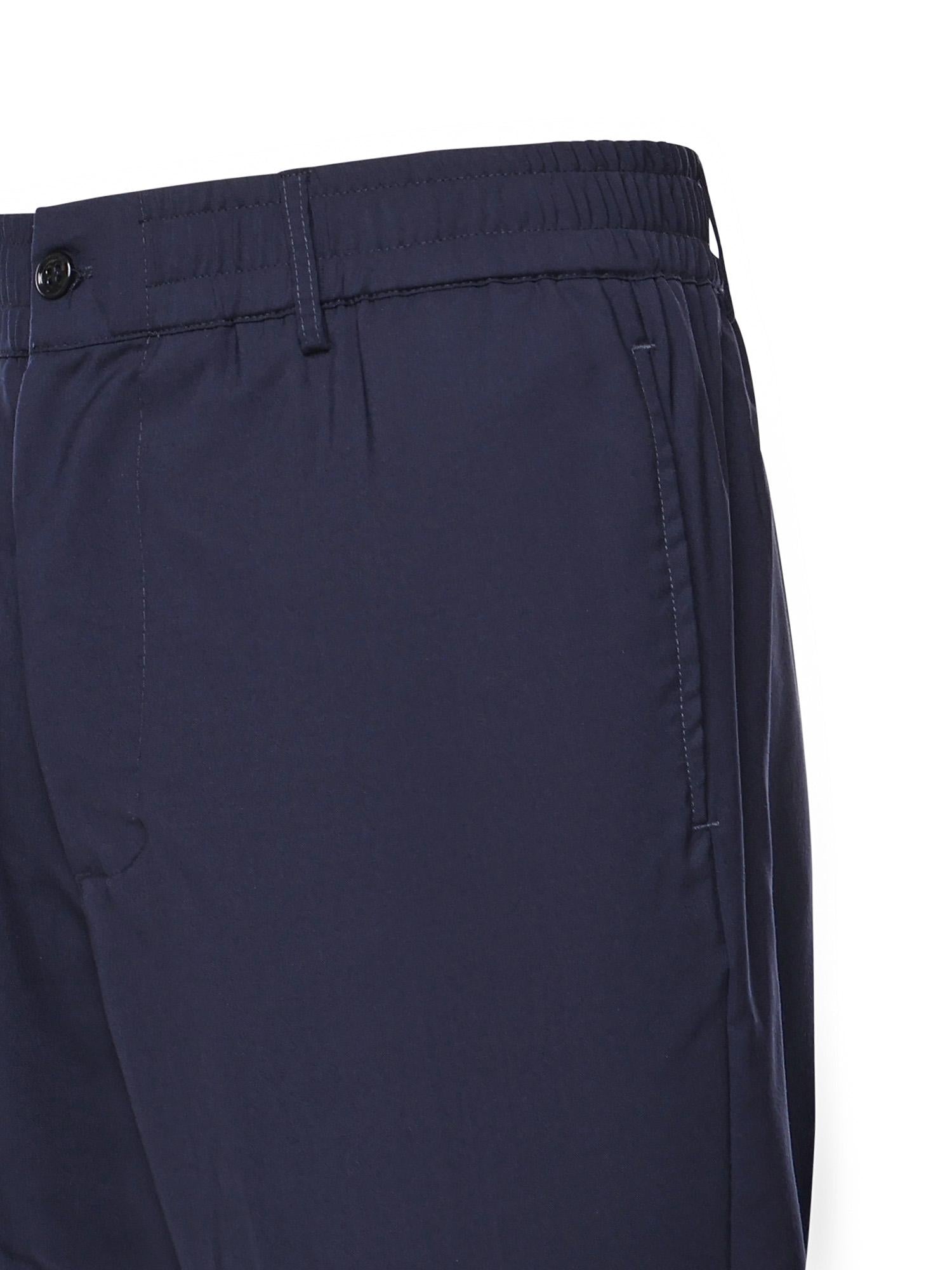 Pantaloni Astro in gabardine di misto lana ASTRO BLU GIULIANO GALIANO 