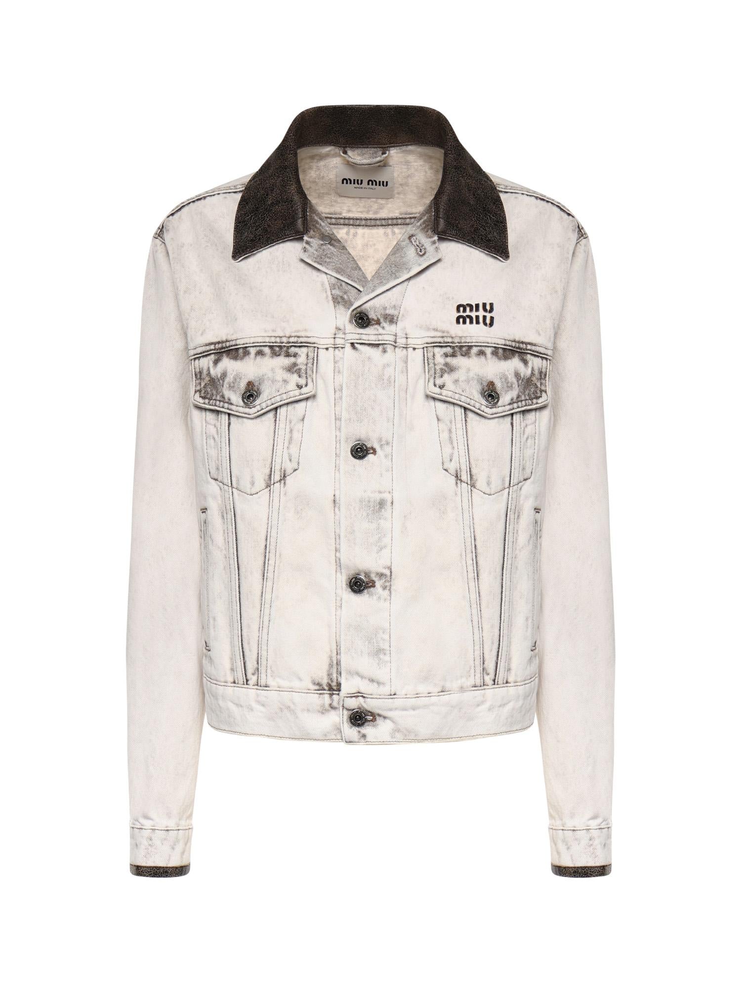 Blouson in denim GWB273 183TF0009 MIU MIU 