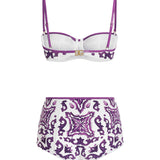 Bikini con stampa maiolica O8A27J ONO19IP3TN DOLCE & GABBANA 